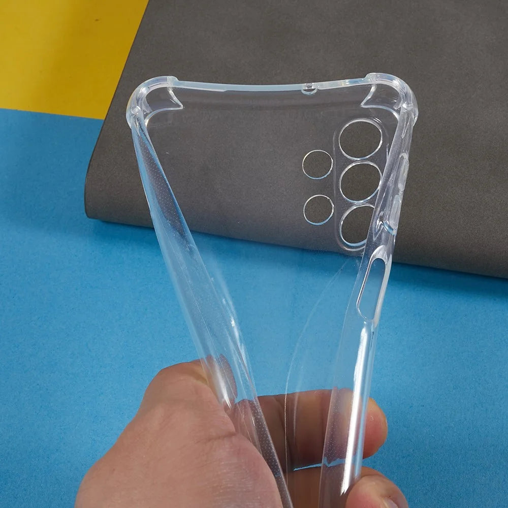 For Samsung Galaxy A13 4G Shockproof Corner Phone Case Flexible TPU Clear Phone Cover - 6