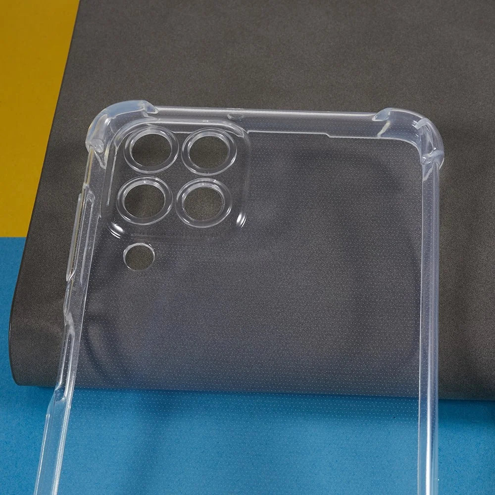 For Samsung Galaxy M53 5G Transparent Phone Case Reinforced Corner Anti-drop TPU Cover - 3