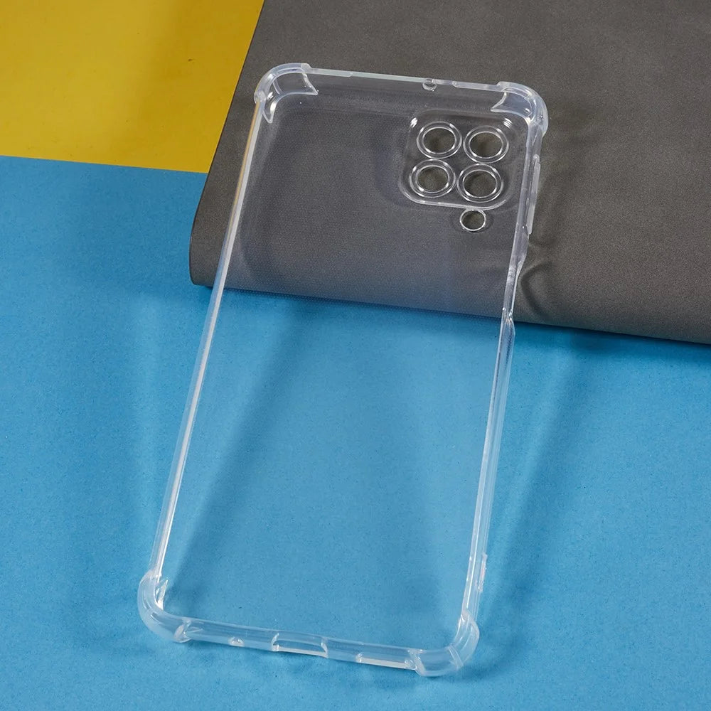 For Samsung Galaxy M53 5G Transparent Phone Case Reinforced Corner Anti-drop TPU Cover - 5