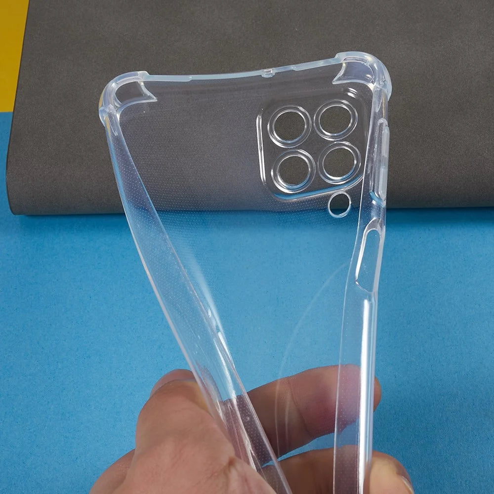 For Samsung Galaxy M53 5G Transparent Phone Case Reinforced Corner Anti-drop TPU Cover - 6