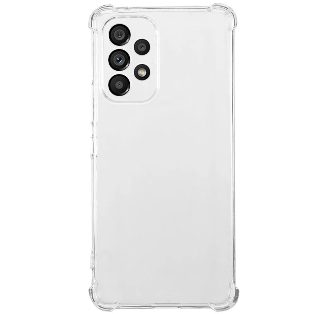 For Samsung Galaxy A53 5G Flexible TPU Phone Case Reinforced Corners Drop Resistant Transparent Cover - 1