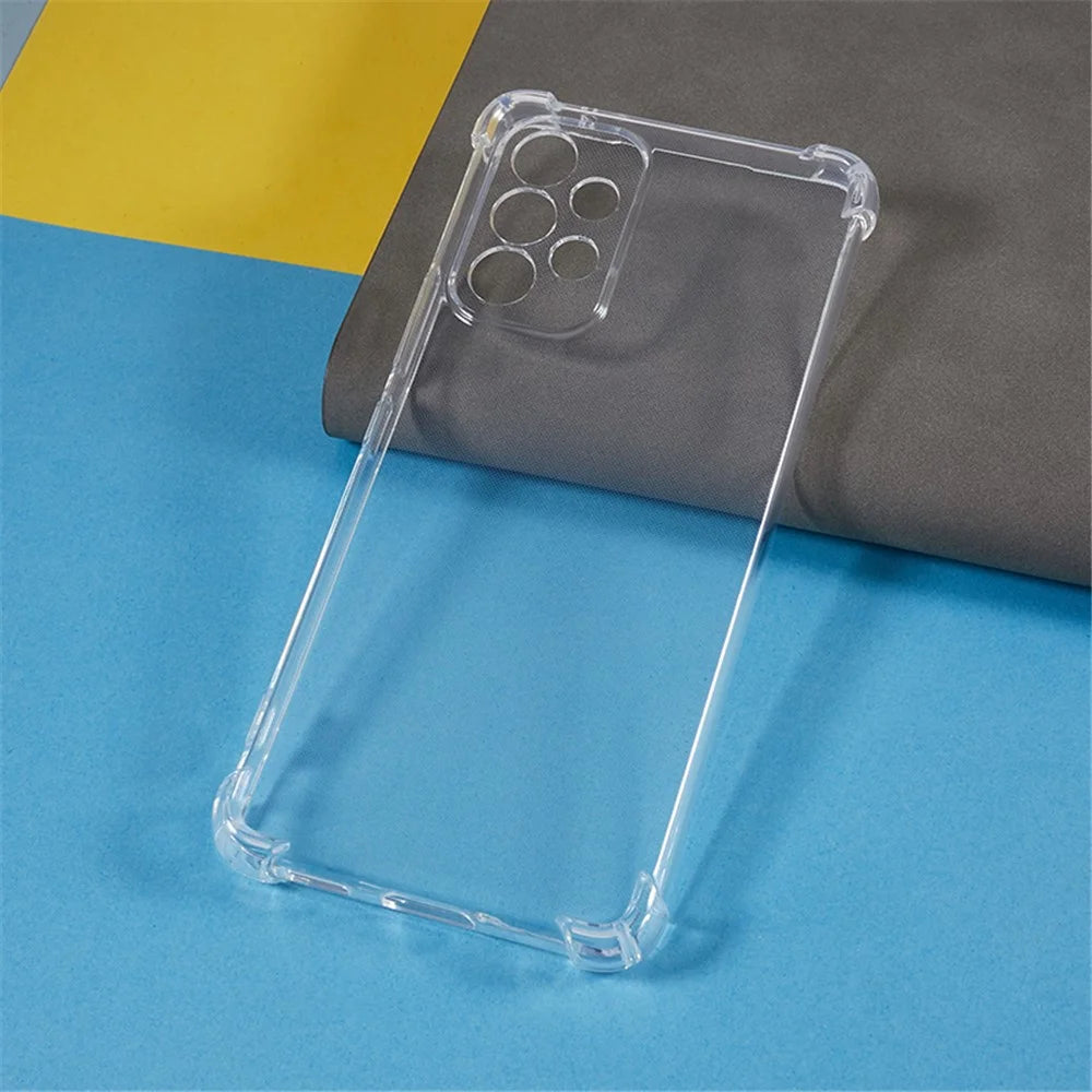 For Samsung Galaxy A53 5G Flexible TPU Phone Case Reinforced Corners Drop Resistant Transparent Cover - 3
