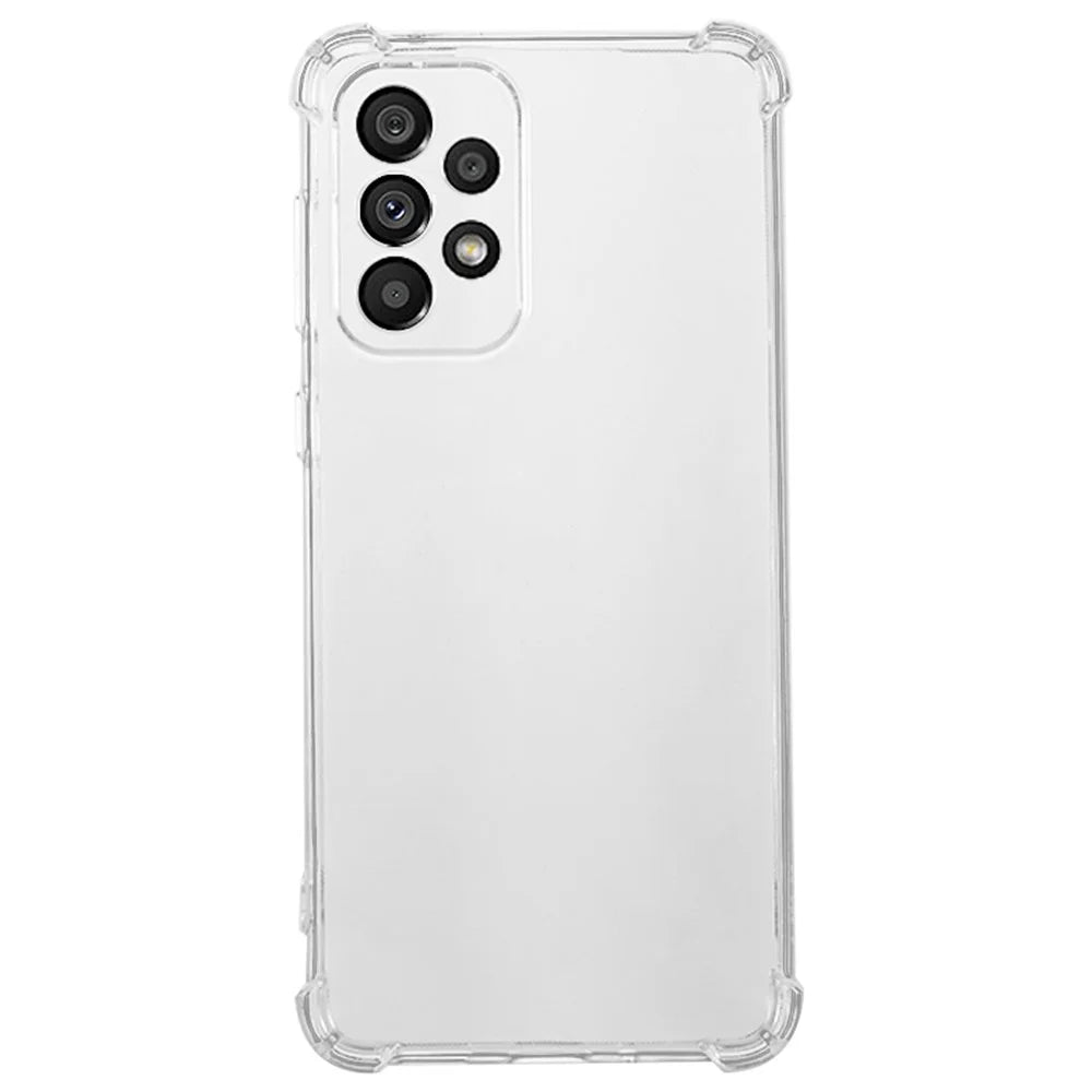 For Samsung Galaxy A33 5G Soft TPU Phone Case Transparent Reinforced Corners Anti-drop Cover - 1