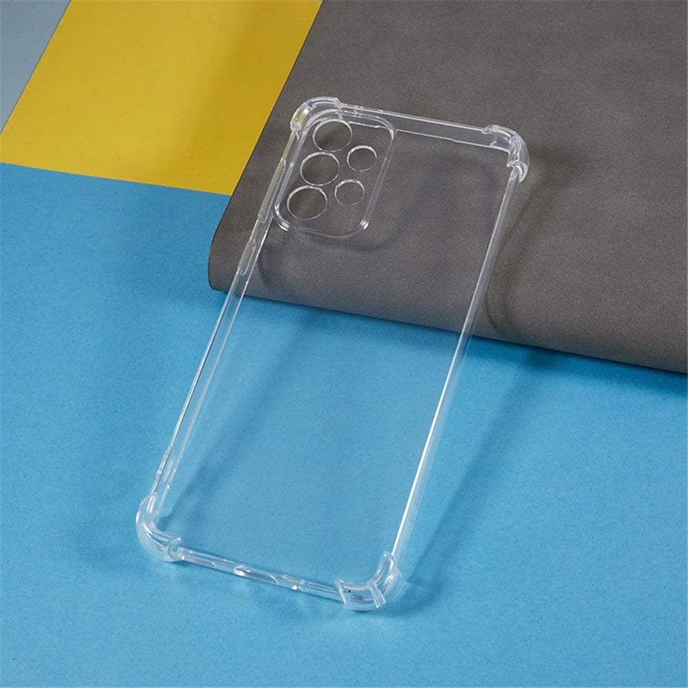 For Samsung Galaxy A33 5G Soft TPU Phone Case Transparent Reinforced Corners Anti-drop Cover - 3