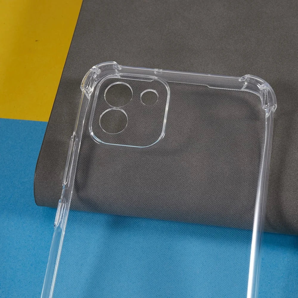 TPU Phone Case for Samsung Galaxy A03 (164.2mm) Anti-drop Clear Phone Cover - 3
