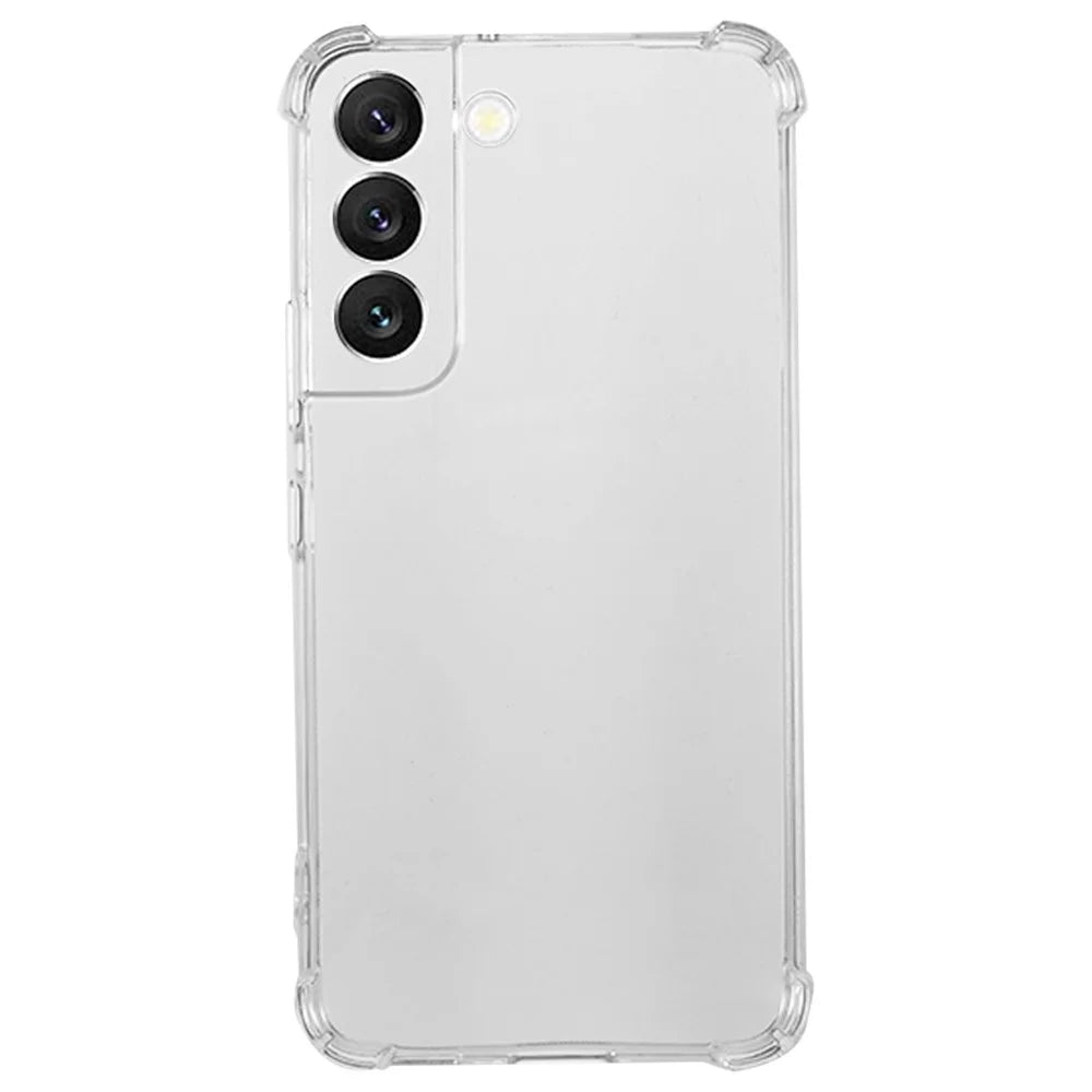 For Samsung Galaxy S22 5G Back Cover Transparent Reinforced Corners Anti-drop TPU Phone Case - 1