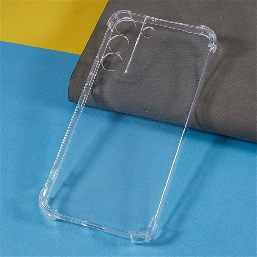 For Samsung Galaxy S22 5G Back Cover Transparent Reinforced Corners Anti-drop TPU Phone Case - 7