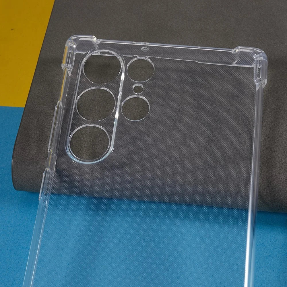 For Samsung Galaxy S22 Ultra 5G Soft TPU Case Reinforced Corner Anti-drop Clear Phone Cover - 3