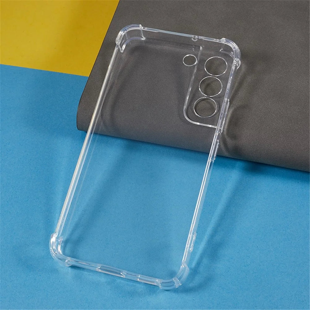 For Samsung Galaxy S22+ 5G Back Cover Reinforced Corners Anti-drop TPU Transparent Phone Case - 5