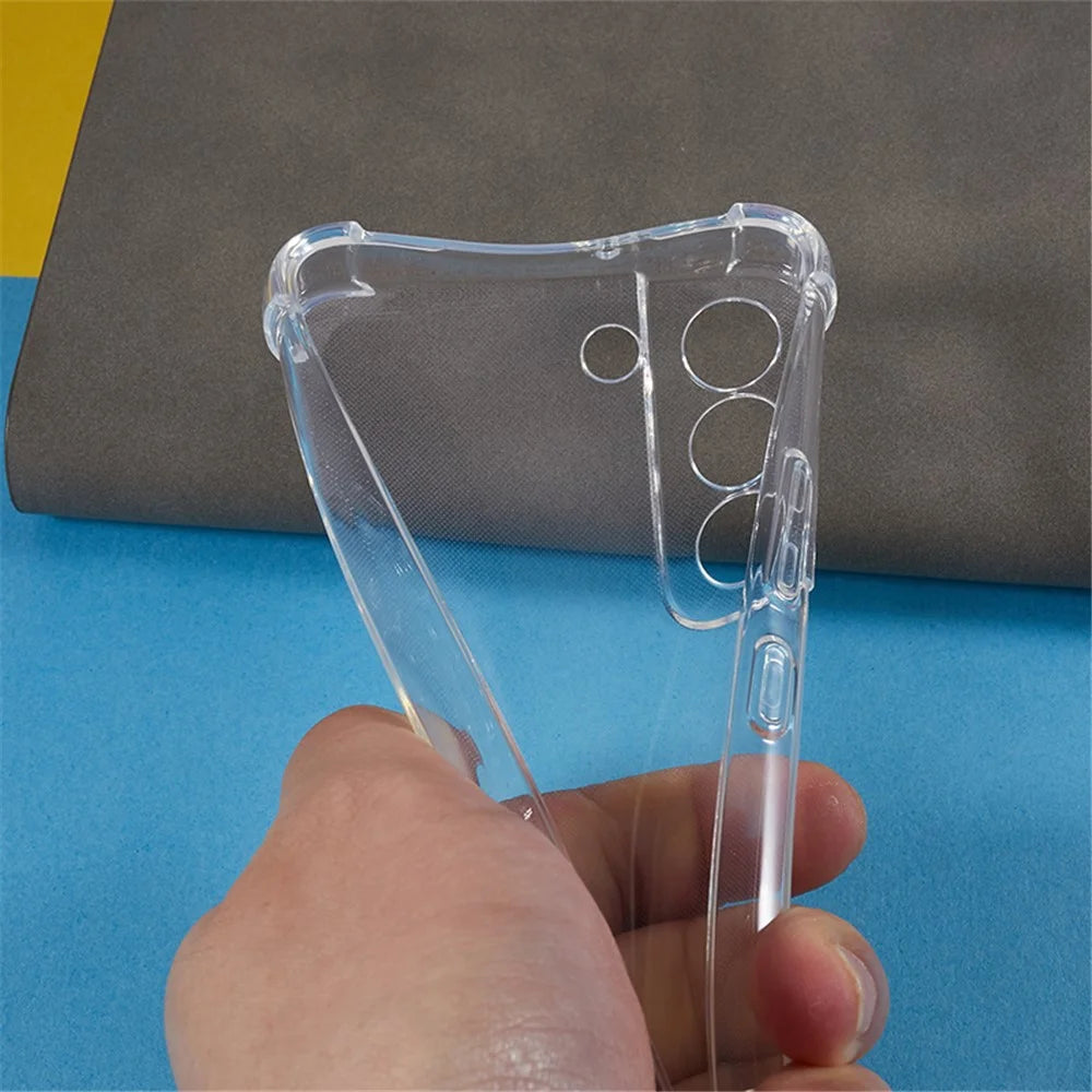 For Samsung Galaxy S22+ 5G Back Cover Reinforced Corners Anti-drop TPU Transparent Phone Case - 6
