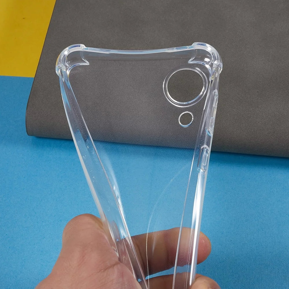 For Samsung Galaxy A03 Core Soft TPU Phone Cover Reinforced Corner Transaparent Case - 6