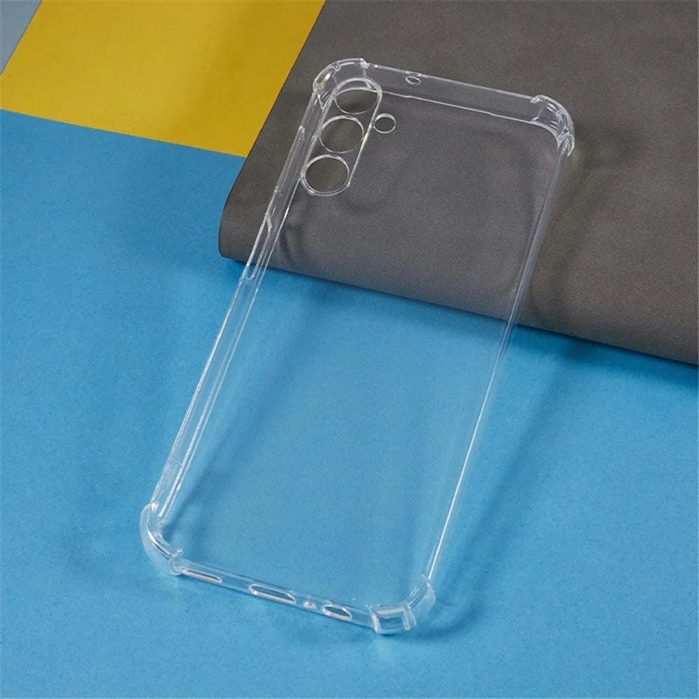 For Samsung Galaxy A14 4G / 5G Transparent TPU Phone Case Anti-drop Corners Cell Phone Cover - 3