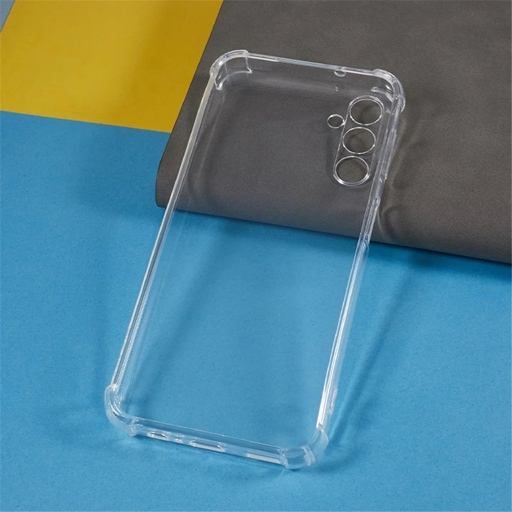For Samsung Galaxy A14 4G / 5G Transparent TPU Phone Case Anti-drop Corners Cell Phone Cover - 4