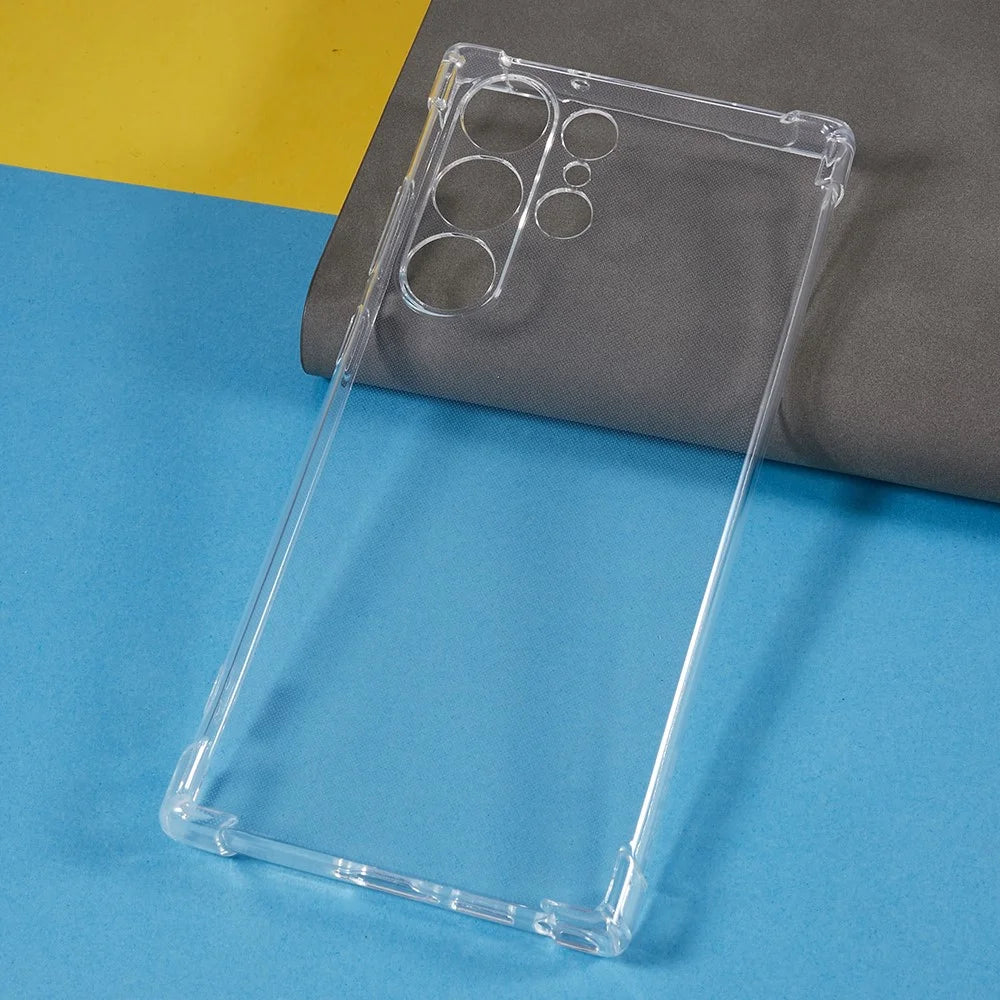 For Samsung Galaxy S23 Ultra TPU Phone Cover Drop-proof Reinforced Corner Clear Phone Case - 2