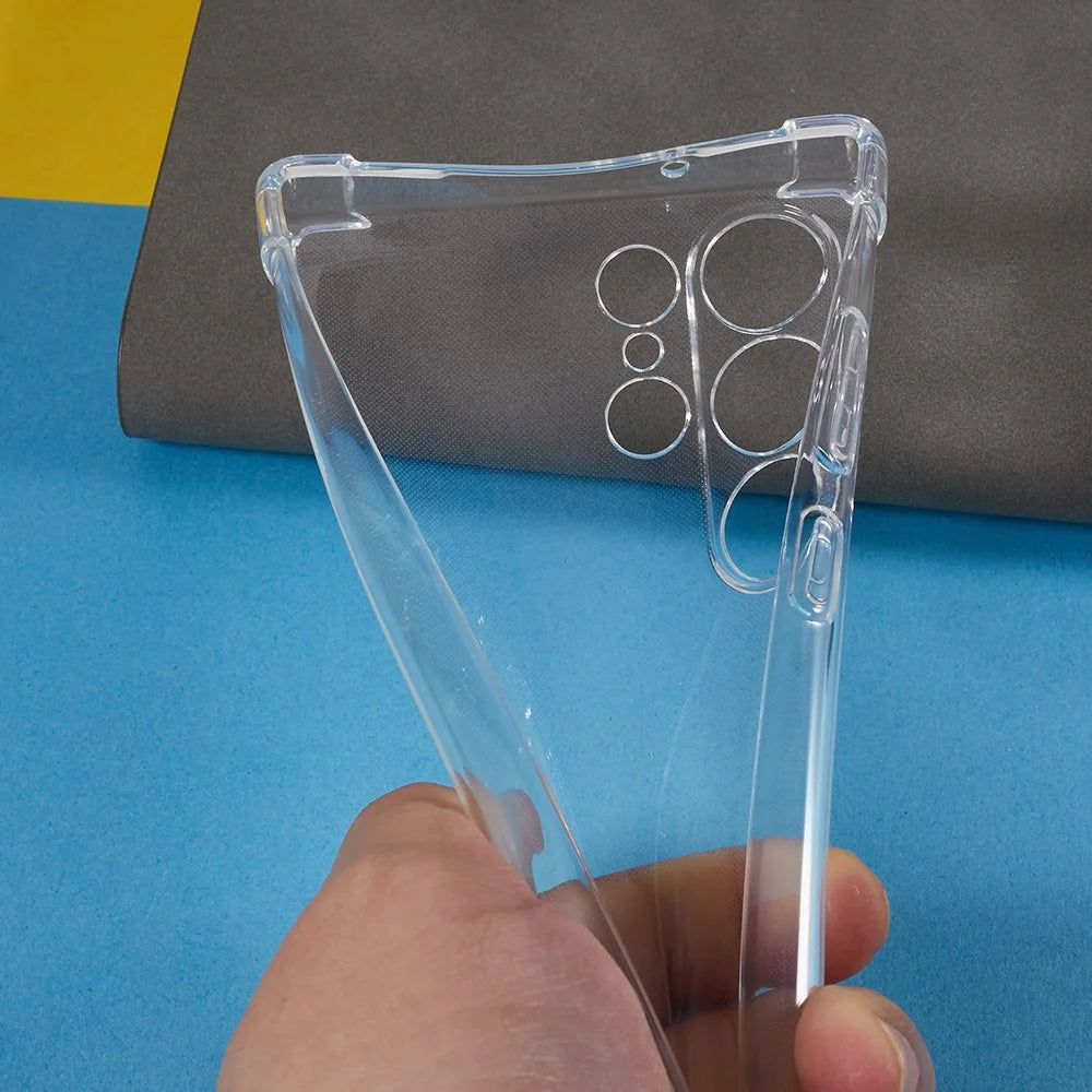 For Samsung Galaxy S23 Ultra TPU Phone Cover Drop-proof Reinforced Corner Clear Phone Case - 6