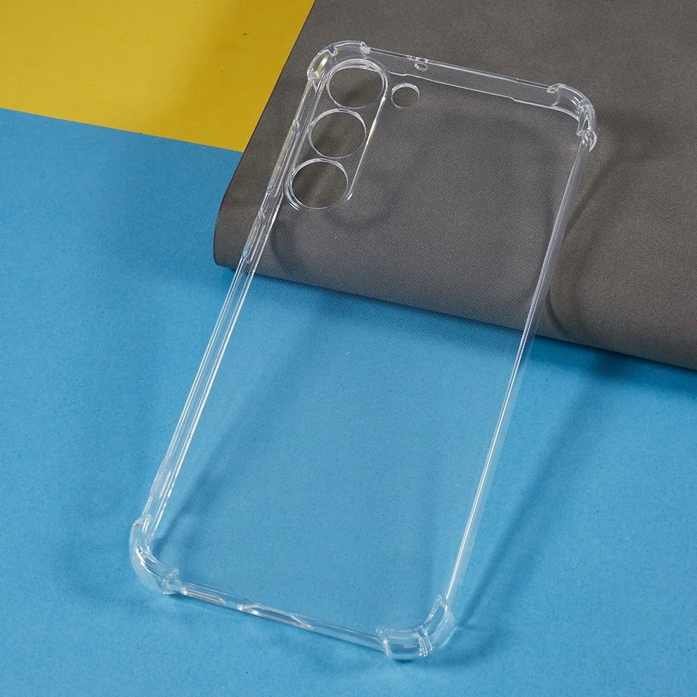 For Samsung Galaxy S23+ Transparent TPU Case Reinforced Corners Shockproof Phone Cover - 2