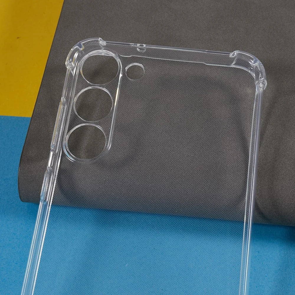 For Samsung Galaxy S23+ Transparent TPU Case Reinforced Corners Shockproof Phone Cover - 3