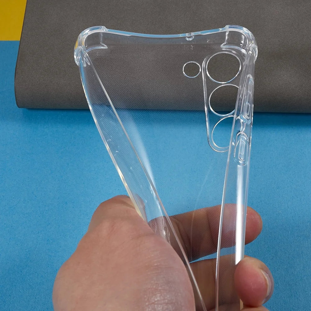 For Samsung Galaxy S23+ Transparent TPU Case Reinforced Corners Shockproof Phone Cover - 6