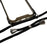 For iPhone 13 Transparent Acrylic Back + TPU Case Anti-drop Phone Cover with Lanyard - Black - 4