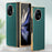 For vivo X Fold2 PU Leather+PC Phone Case Electroplating Frame Anti-Drop Protective Cover - Green - 2