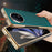 For vivo X Fold2 PU Leather+PC Phone Case Electroplating Frame Anti-Drop Protective Cover - Green - 7