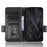 For Google Pixel 8 Imprinted Triangle Stand Cover Phone Wallet PU Leather Phone Case - Black - 2