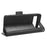 For Google Pixel 8 Pro Anti-Scratch Wallet Phone Case PU Leather Imprinted Triangle Stand Cover - Black - 3