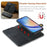 DG.MING For Samsung Galaxy A34 5G Detachable Magnetic Case Split Leather Phone Wallet Stand Drop-proof Cover - Black - 5