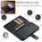DG.MING For Samsung Galaxy A34 5G Detachable Magnetic Case Split Leather Phone Wallet Stand Drop-proof Cover - Black - 6