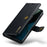DG.MING For OnePlus 11 5G Detachable Magnetic Anti-drop Case Split Leather Wallet Stand Phone Cover - Black - 4