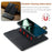 DG.MING For OnePlus 11 5G Detachable Magnetic Anti-drop Case Split Leather Wallet Stand Phone Cover - Black - 5