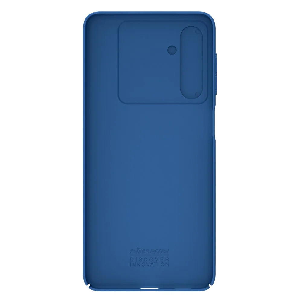 NILLKIN CamShield for Samsung Galaxy M54 5G / F54 5G Hard PC Phone Case Slide Lens Protection Anti-drop Cover - Blue - 6