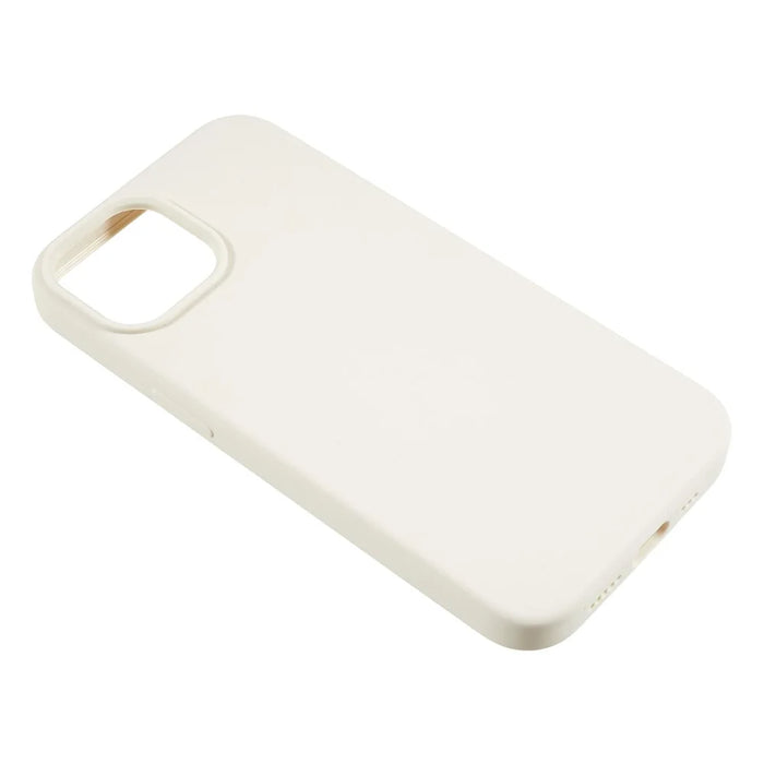 For iPhone 13 6.1 inch Shockproof Liquid Silicone Phone Case Back Protective Cover with Soft Lining - White - 4