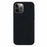 For iPhone 12 / 12 Pro Liquid Silicone Phone Case Soft Lining Anti-Scratch Phone Cover - Black - 1