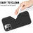 For iPhone 12 / 12 Pro Liquid Silicone Phone Case Soft Lining Anti-Scratch Phone Cover - Black - 4