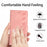 For Samsung Galaxy A52 5G / A52 4G / A52s 5G Drop-proof Butterfly Imprinted Shell Leather Wallet Stand Phone Case - Pink - 6