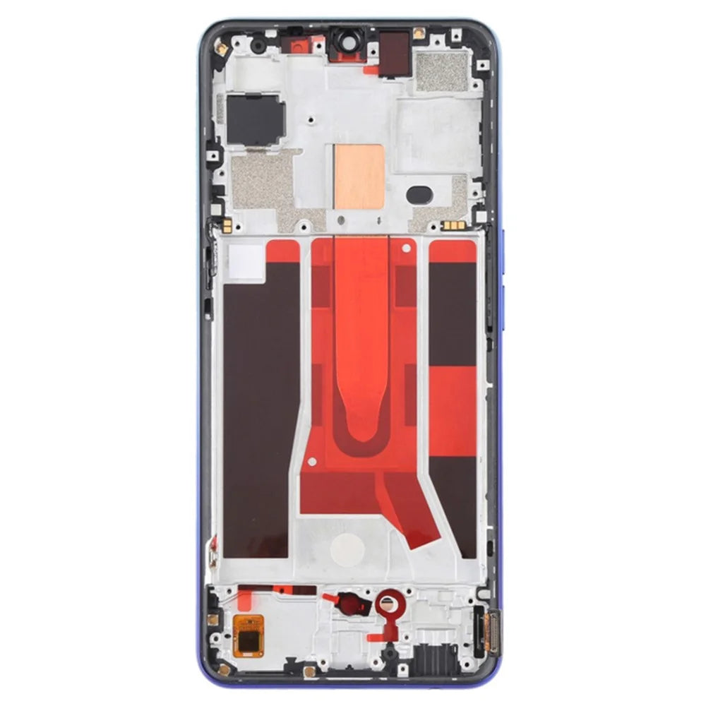 For OPPO Reno3 5G / Reno3 Youth / F15 / Find X2 Lite / K7 (2020) Grade C LCD Screen and Digitizer Assembly + Frame Part (TFT Technology) (without Logo) - Blue - 3