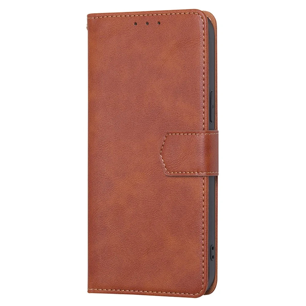 For OnePlus Nord 3 5G / Ace 2V 5G RFID Blocking Phone Case Cowhide Texture Leather Wallet Stand Cover - Brown - 6