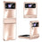 Hard PC Phone Case for Samsung Galaxy Z Flip4 5G , Matte Electroplating Folding Phone Cover - Rose Gold - 1