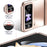 Hard PC Phone Case for Samsung Galaxy Z Flip4 5G , Matte Electroplating Folding Phone Cover - Rose Gold - 5