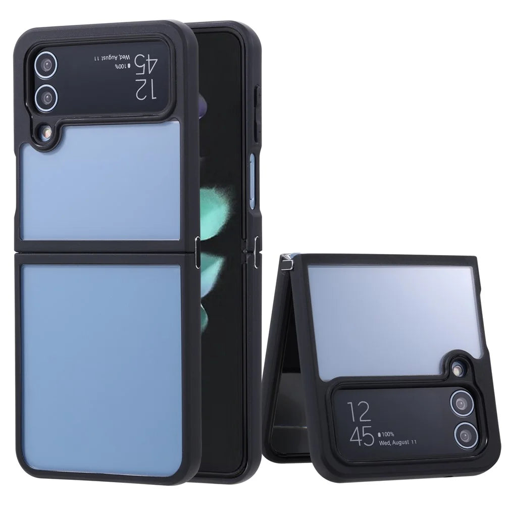 VILI Shockproof Case for Samsung Galaxy Z Flip4 5G PC Phone Case Anti-Drop Folding Phone Cover - 1