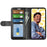 For Realme C55 Shockproof Crazy Horse Texture Phone Case PU Leather Wallet Flip Stand Cover - Black - 2
