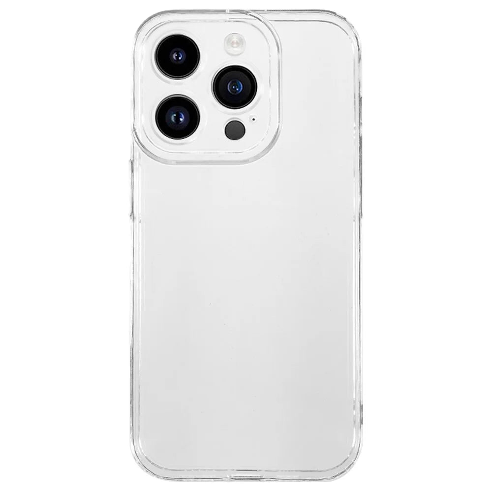 For iPhone 14 Pro Max Super Clear Thickened TPU Cover Shock Absorption Phone Case with Precise Cutout - 1