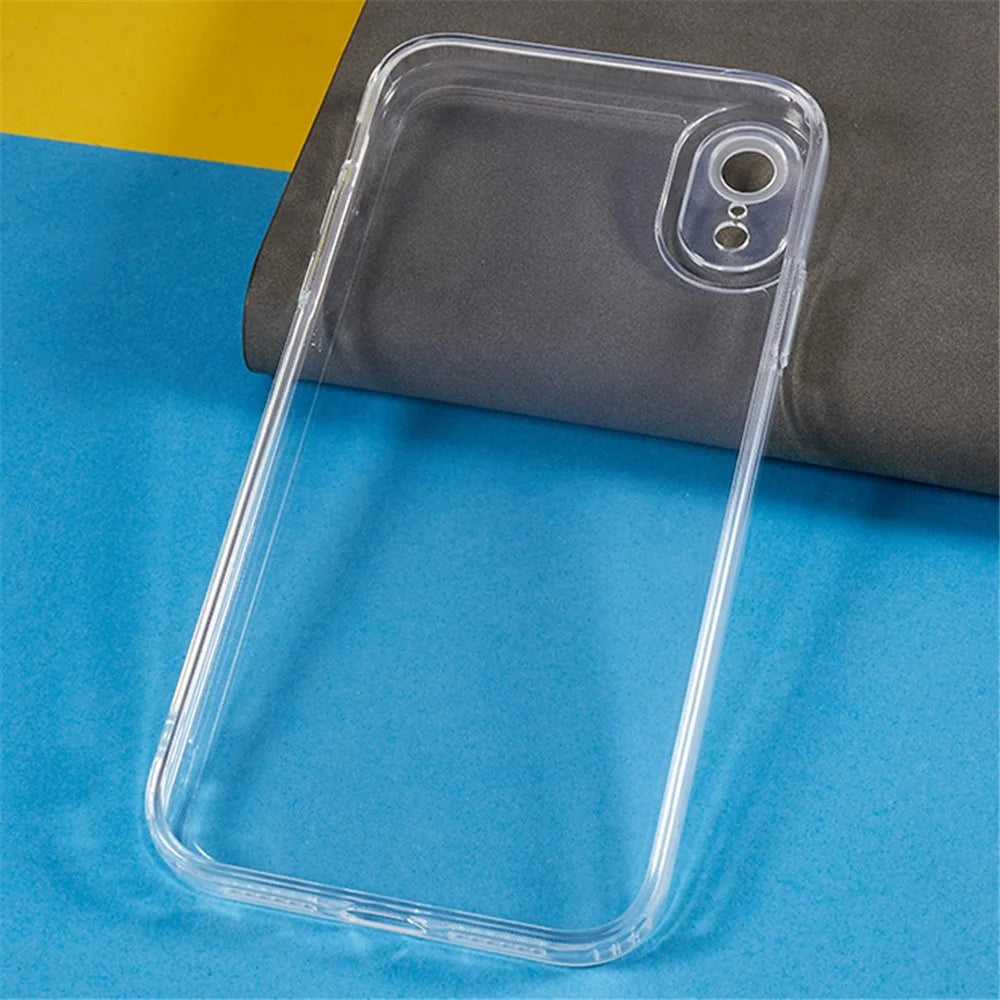 For iPhone XR 6.1 inch High Transparency TPU Mobile Case Precise Cut-Out Thicken Phone Back Cover - 5