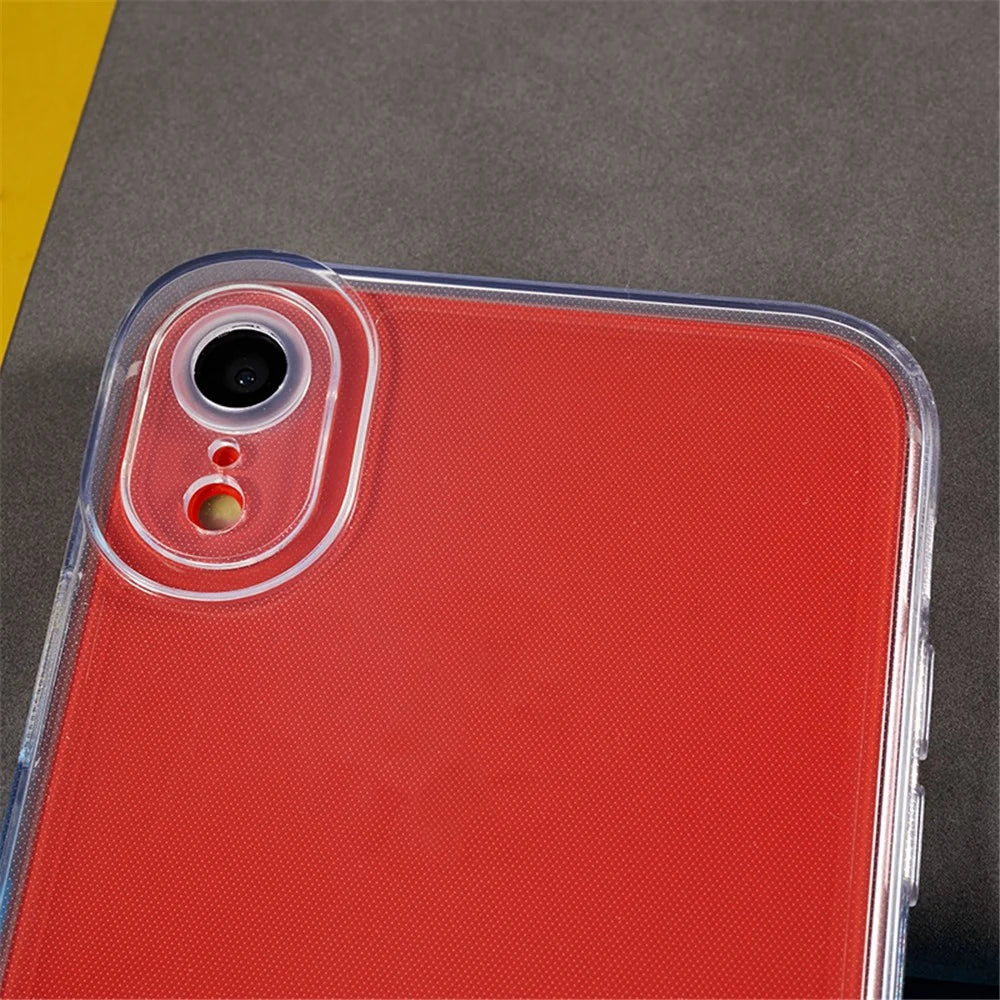 For iPhone XR 6.1 inch High Transparency TPU Mobile Case Precise Cut-Out Thicken Phone Back Cover - 6