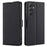 Phone Stand Cover for Samsung Galaxy A54 5G Fall-proof PU Leather Folio Flip Case Card Holder Shell - Black - 1