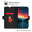 Phone Stand Cover for Samsung Galaxy A54 5G Fall-proof PU Leather Folio Flip Case Card Holder Shell - Black - 3