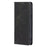 For Nokia C22 Drop Resistant Calf Texture Case Magnetic Closing Stand PU Leather Wallet Phone Shell - Black - 5