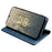 Anti-scratch Phone Cover for Nokia C32 RFID Blocking Textured Wallet Magnetic Leather Flip Stand Case - Blue - 3