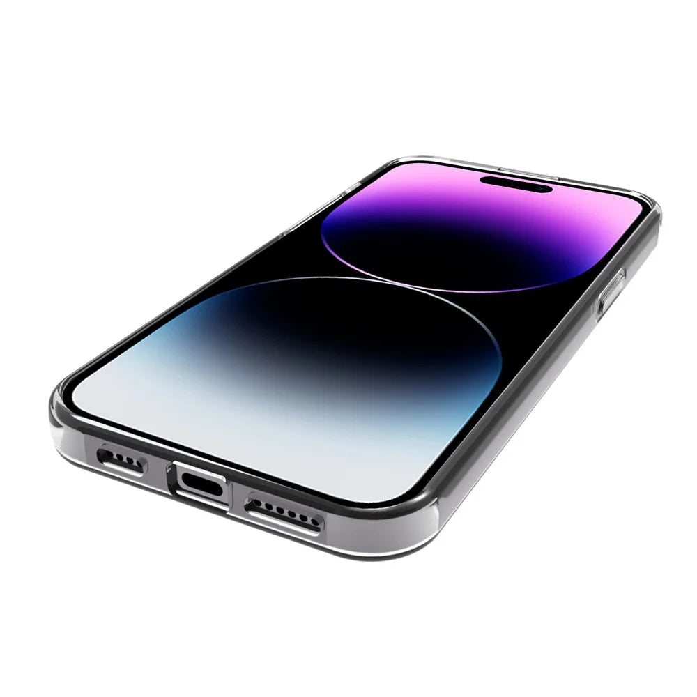 For iPhone 15 Pro Max Watermark-Free TPU Cell Phone Case Glossy Drop Resistant Mobile Phone Cover Shell - 3